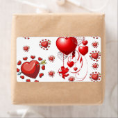 Valentijnsdag labels hart (Insitu)