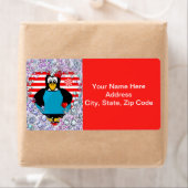 Valentijnsdag Labels Heart Penguin Hearts (Insitu)