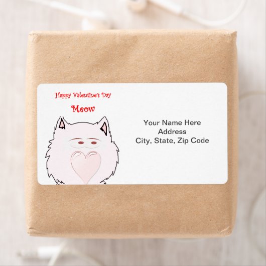 Valentijnsdag labels kat (Insitu)