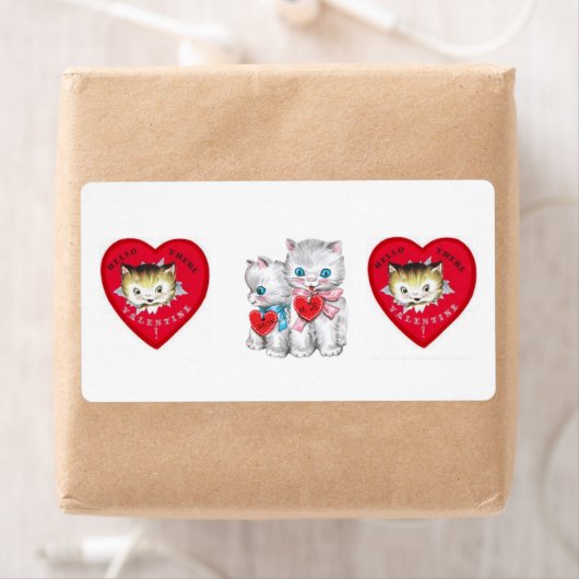 Valentijnsdag Labels  Kitten (Insitu)