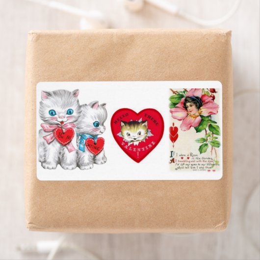 Valentijnsdag Labels Kitten (Insitu)