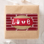 Valentijnsdag Labels Love (Insitu)