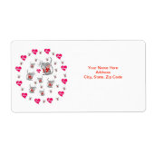 Valentijnsdag Labels Mice (Voorkant)