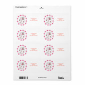 Valentijnsdag Labels Mice (Full Sheet)