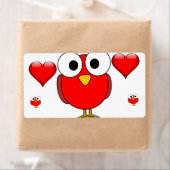 Valentijnsdag Labels Owl (Insitu)