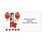 Valentijnsdag Labels  paard (Voorkant)