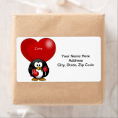 Valentijnsdag Labels Penguin (Insitu)