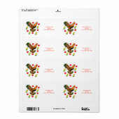 Valentijnsdag Labels  Rooster (Full Sheet)