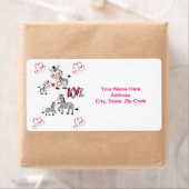 Valentijnsdag Labels Zebra (Insitu)