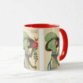 Valentijnsdag, Lady Red Rose Butterfly Mok (Voorkant rechts)
