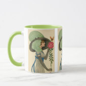 Valentijnsdag, Lady Red Rose Butterfly Mok (Links)