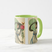  Valentijnsdag, Lady Red Rose Butterfly Mok (Voorkant rechts)