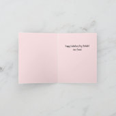 Valentijnsdag Lama Waterverf Harten Twee-Tons Feestdagen Kaart (Binnen)