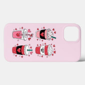 Valentijnsdag Latte Koffieliefhebber Case-Mate iPhone Case (Achterkant (horizontaal))