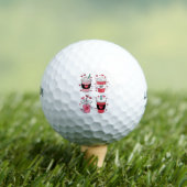 Valentijnsdag Latte Koffieliefhebber Golfballen (Insitu Shirt)