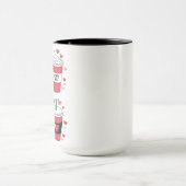 Valentijnsdag Latte Koffieliefhebber Mok (Midden)