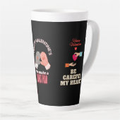 Valentijnsdag Latte Mok (Rechterhoek)