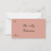  Valentijnsdag, legante dame met hart Notitiekaartje (Achterkant)