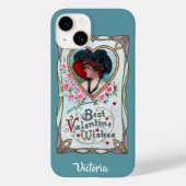 Valentijnsdag, legante vrouw in het hart Case-Mate iPhone Case (Achterkant)
