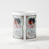  Valentijnsdag, legante vrouw in het hart Grote Koffiekop (Voorkant)