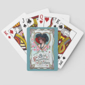  Valentijnsdag, legante vrouw in het hart Pokerkaarten (Achterkant)