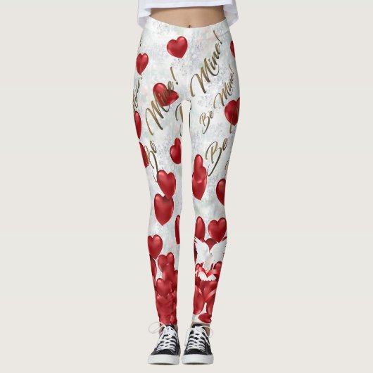 Valentijnsdag Leggings (Voorkant)