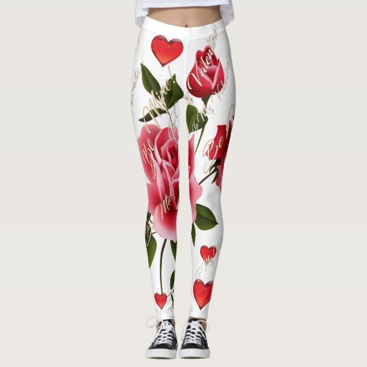 Valentijnsdag Leggings (Voorkant)