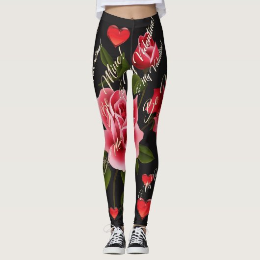 Valentijnsdag Leggings (Voorkant)