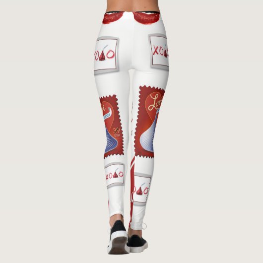 Valentijnsdag Leggings (Achterkant)