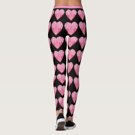 Valentijnsdag Leggings Jouw naam Yoga Pants (Achterkant)