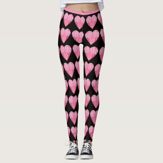 Valentijnsdag Leggings Jouw naam Yoga Pants (Voorkant)