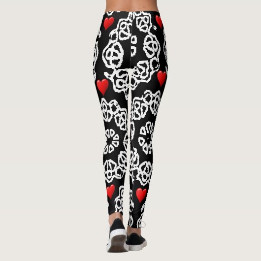 Valentijnsdag Leggings Lange (Achterkant)