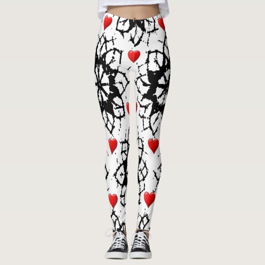 Valentijnsdag Leggings Lange (Voorkant)