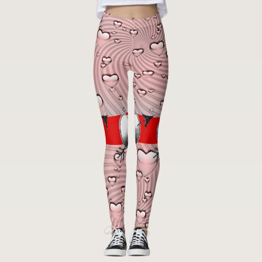 Valentijnsdag Leggings Lange (Voorkant)