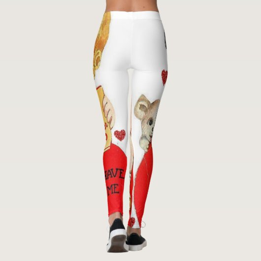 Valentijnsdag Leggings Lange (Achterkant)