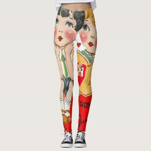 Valentijnsdag Leggings Lange (Voorkant)