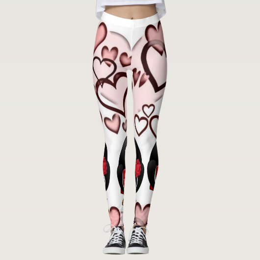 Valentijnsdag Leggings Lange (Voorkant)