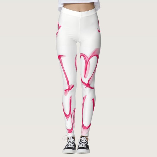 Valentijnsdag Leggings Lange (Voorkant)