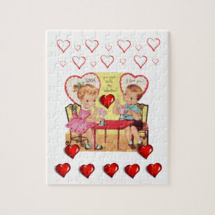 Valentijnsdag legpuzzel