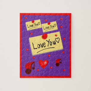 Valentijnsdag legpuzzel