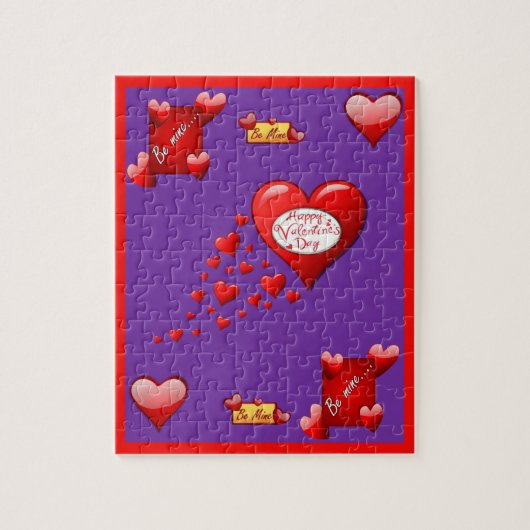 Valentijnsdag legpuzzel (Verticaal)