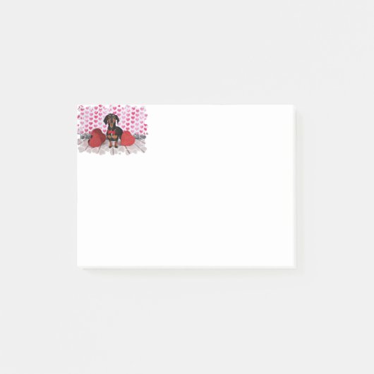 Valentijnsdag - Leikos - Dachshund Post-it® Notes (Voorkant)