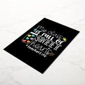 Valentijnsdag leraar folie feestdagenkaart (Gedraaid)