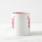 Valentijnsdag Leraar Leren Met Liefde Harten Roze Mok (Midden)