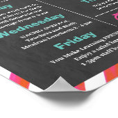 Valentijnsdag Leraar Waardering sjabloon Poster (Hoek)