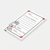 Valentijnsdag Letter Large Post-it-laptop Post-it® Notes (Schuin)