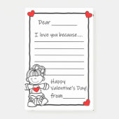 Valentijnsdag Letter Large Post-it-laptop Post-it® Notes (Voorkant)