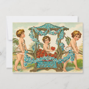 Valentijnsdag Leuke Cupid Cherub Hart Feestdagenkaart