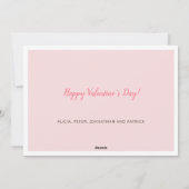 Valentijnsdag liefde 2 fotocollage feestdagenkaart (Achterkant)