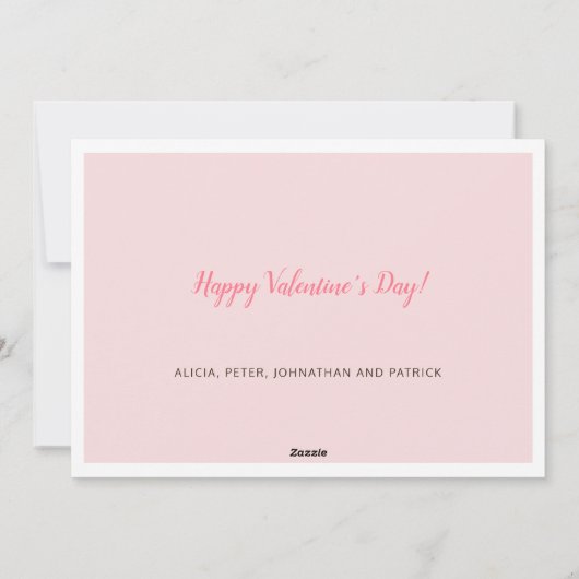 Valentijnsdag liefde 2 fotocollage feestdagenkaart (Achterkant)